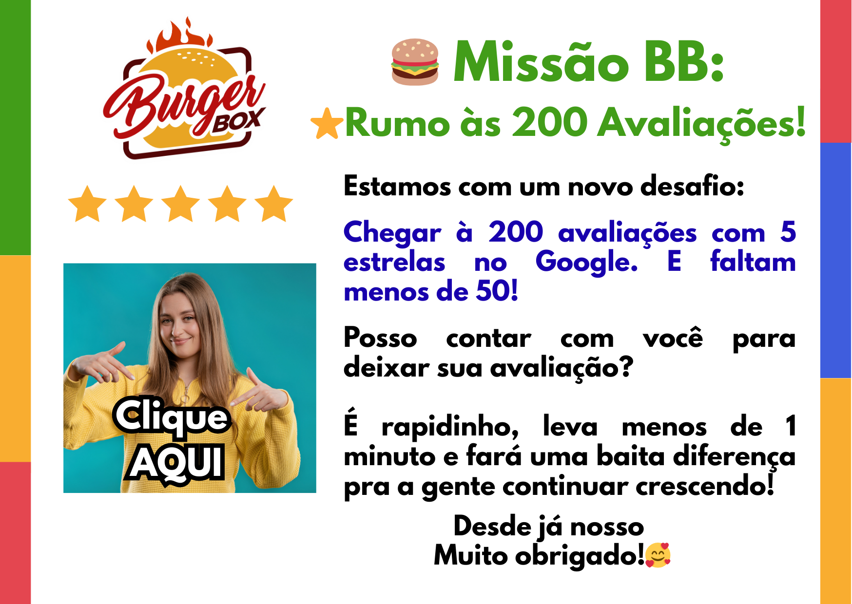 Missao 200 avaliações - Google Nos avalie Avaliação estabelecimento